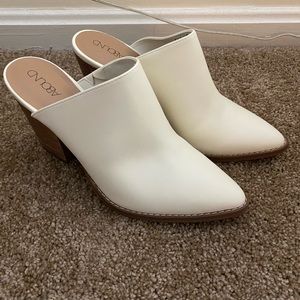 White Abound Mules